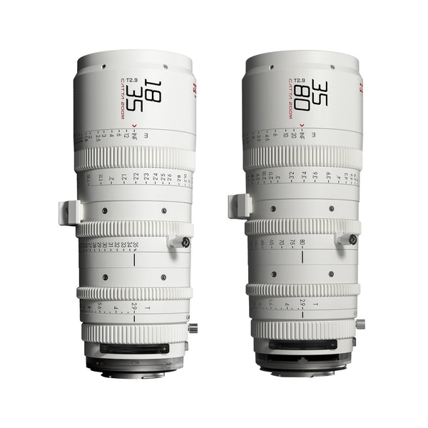 DZOFILM Catta 2-Lens Bundle 18-35/35-80/mm T2.9 (E/L/RF/X/Z, White)