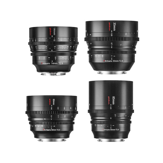 7Artisans Spectrum Full-Frame Cine Lens 4-Lens Set (14/35/50/85mmm, E/RF/L/Z)