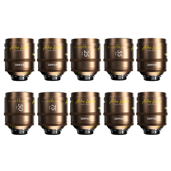DZOFILM Arles Lustre FF/VV Prime 10-Lens Set PL (14/21/25/35/40/50/75/100/135/180mm)