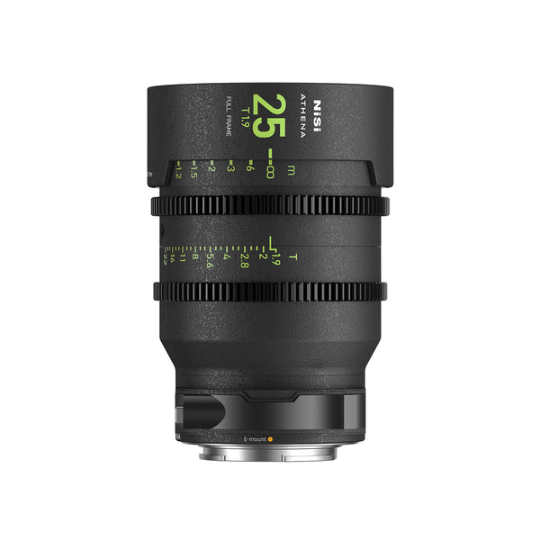 Nisi Athena prime 25mm T1.9 Sony Eマウント NiSi Athena Prime Full-Frame 25mm T1.9 (E/RF/L, drop-in filter