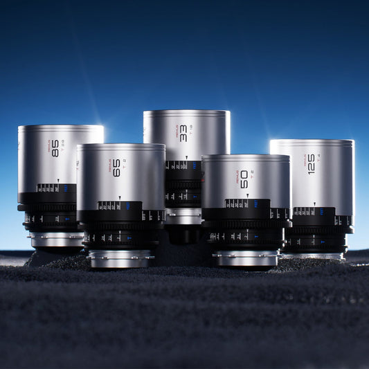 BLAZAR Remus 1.5x Full Frame Anamorphic 5-Lens Set (33/50/65/85/125mm, PL, Silver Flare)