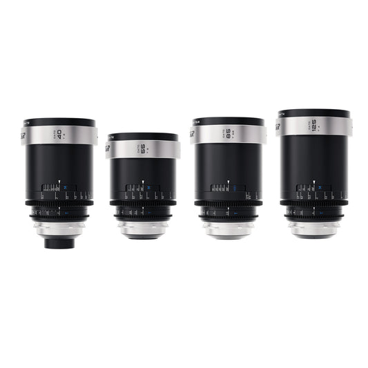 BLAZAR Cato 2x Full Frame Anamorphic 4-Lens Set (40/55/85/125mm, PL, Silver Flare)