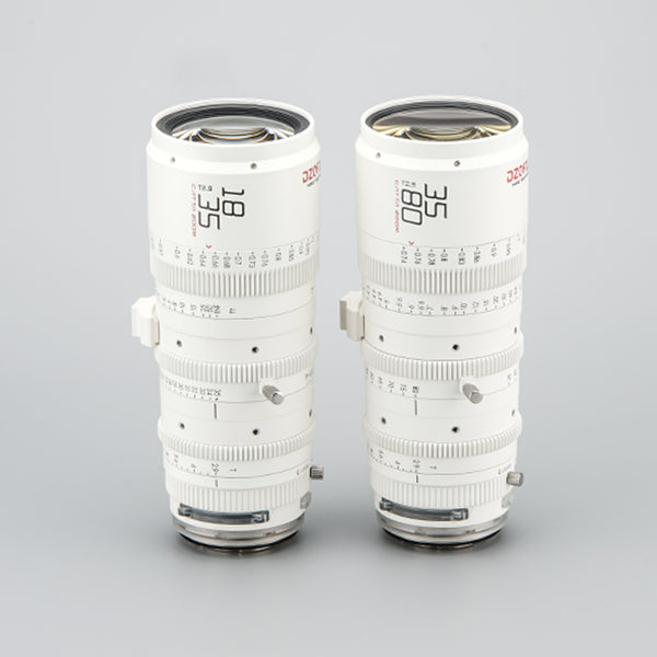 Rental | DZOFILM Catta Zoom (Full Frame) 2-Lens Set (E-Mount, Drop-in filter, White)