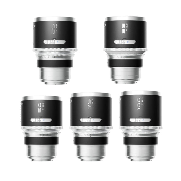 Blazar Mantis 1.33x Full Frame Anamorphic 5-Lens Set (25/35/50/75/100mm, E-mount)