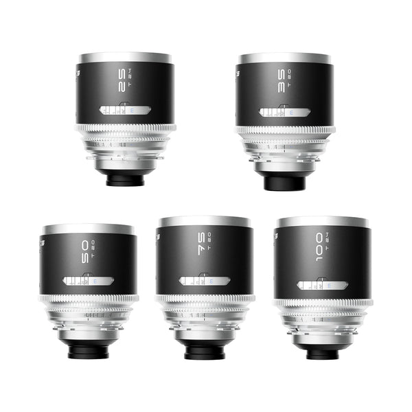 Blazar Mantis 1.33x Full Frame Anamorphic 5-Lens Set (25/35/50/75/100mm, PL-mount)