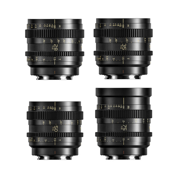Thypoch Simera-C Full-Frame Cine Lens 4-Lens Set (28/35/50/75mm, E-mount)